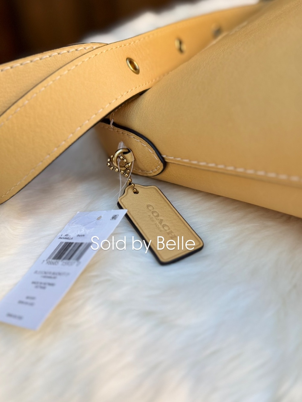NWT Coach Bleecker Bucket 21 Vanilla - Picture 5 of 7
